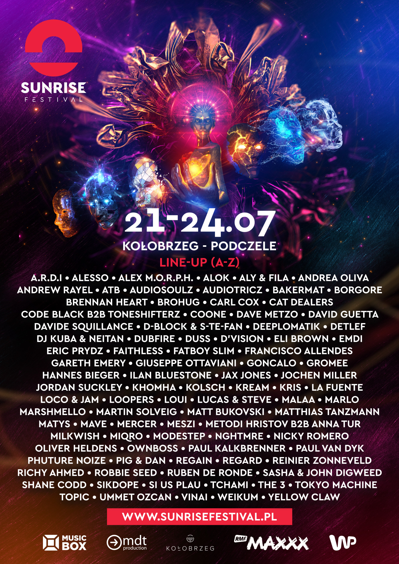 Znamy pełny lineup Sunrise Festival 2022! Blisko 100 największych